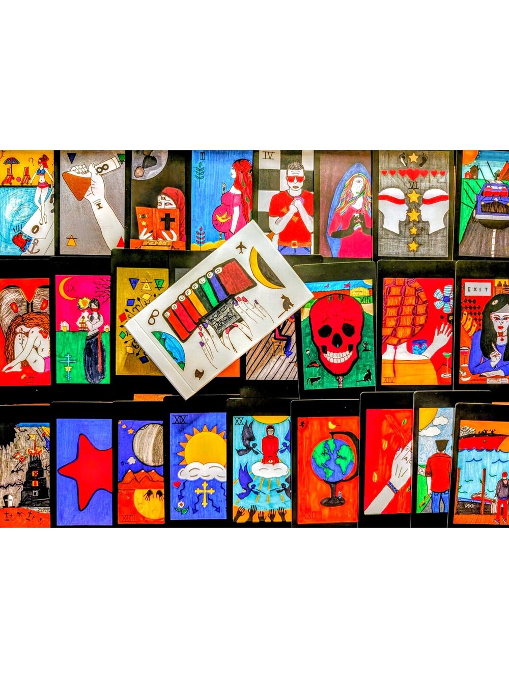 Shuffled World Tarot: Shuffle Up! Deck by Latoya Marquez 2021 Rare Indie